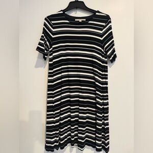 LOFT Striped T-shirt Dress